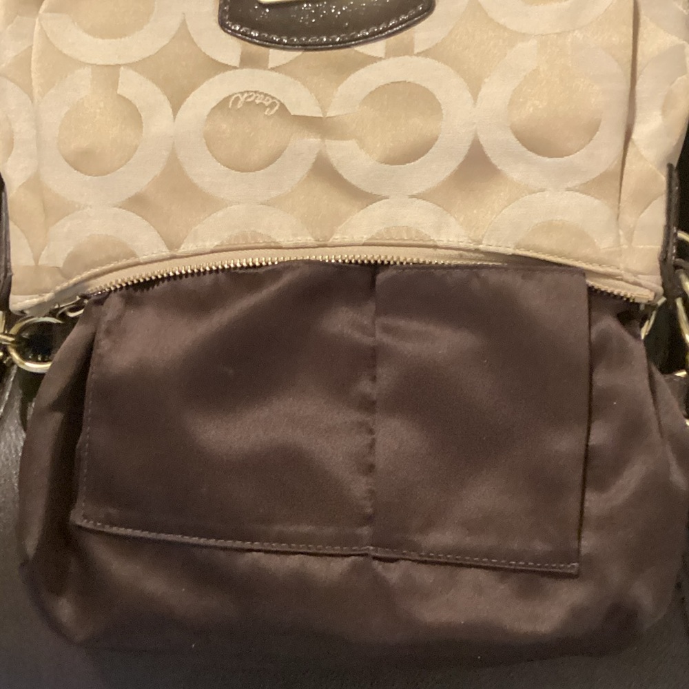 Coach Tan and Brown Shoulder Bag - Picture 7 of 8